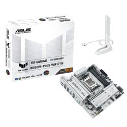 Asus TUF GAMING B850M-PLUS WIFI7 W, AMD B850, AM5, Micro ATX, 4 DDR5, HDMI, DP, Wi-Fi 7, 2.5G LAN, 3x M.2, White Asus TUF GAMING B850M-PLUS WIFI7 W, AMD B850, AM5, Micro ATX, 4 DDR5, HDMI, DP, Wi-Fi 7, 2.5G LAN, 3x M.2, White